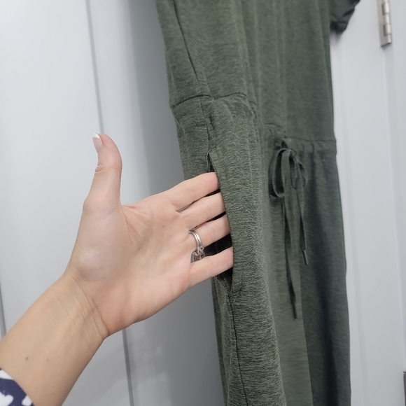 Kyodan Casual Athletic Traveler Ultra Soft Outdoor Eden Drawstring Dress Green - Picture 13 of 13